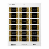 Luipaardpatroonlabels Etiket (Full Sheet)