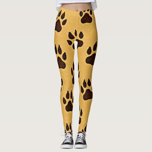 Luipaardpootafdruk leggings (Voorkant)