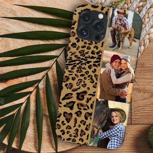 Luipaardprint 3 Verticale Foto Bruin Case-Mate iPhone Case