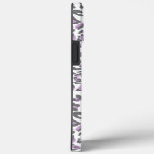 Luipaardprint 3 Verticale Foto Lila Case-Mate iPhone Case (Achterkant / Rechts)