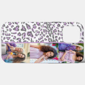 Luipaardprint 3 Verticale Foto Lila Case-Mate iPhone Case (Achterkant (horizontaal))