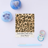 Luipaardprint achtergrond flyer (Enkel)