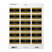 Luipaardprint adreslabels etiket (Full Sheet)