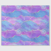 Luipaardprint Agaat | Glam Abstracte Steenpatroon Cadeaupapier (Vlak)
