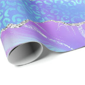 Luipaardprint Agaat | Glam Abstracte Steenpatroon Cadeaupapier (Rol Hoek)