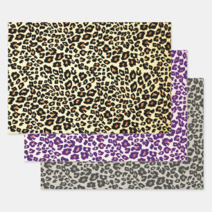 Luipaardprint Ambachtspapier in Kleuren Inpakpapier Vel