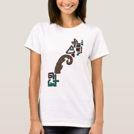 Luipaardprint Asymmetrisch Geometrisch Grafisch T- T-shirt