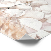 Luipaardprint baby shower- of bruiloft-aanduiding poster (Hoek)