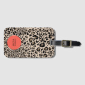 Luipaardprint Bagage Label | Stijlvolle Reislabels (Voorkant (horizontaal))