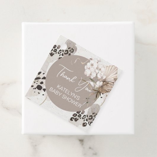 Luipaardprint Bedankt Bedankjes Labels (In situ)