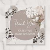 Luipaardprint Bedankt Bedankjes Labels (Voorkant)