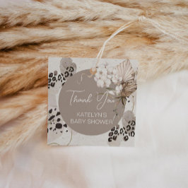 Luipaardprint Bedankt Bedankjes Labels