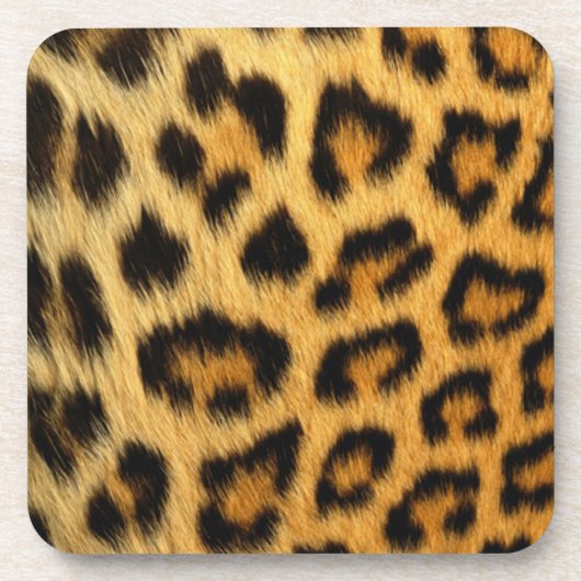 Luipaardprint Bier Onderzetter (Voorkant)