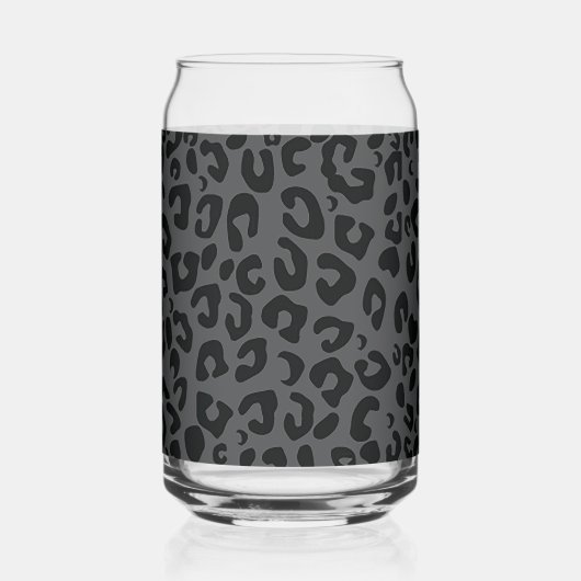 Luipaardprint Blikvorm Glas (Voorkant)