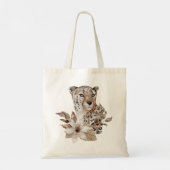 Luipaardprint Boodschappentas Tote Bag (Achterkant)