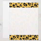 Luipaardprint briefhoofd schrijfpapier (Voorkant / Achterkant)