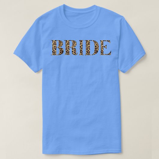 Luipaardprint Bruid Bachelorette-feest bijpassend T-shirt (Design voorkant)