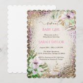 Luipaardprint Bruiloft Feest Template Kaart (Voorkant / Achterkant)