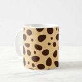 Luipaardprint bruin koffiemok (Voorkant links)