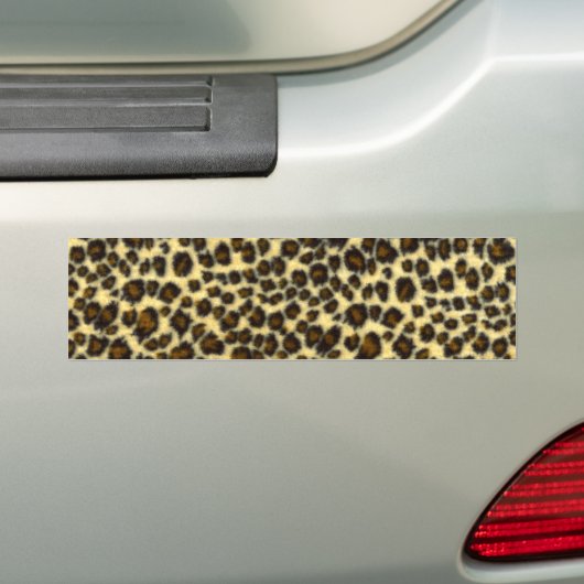 Luipaardprint bumpersticker (Op auto)