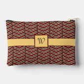 Luipaardprint Chevron Etui (Achterkant)
