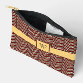 Luipaardprint Chevron Etui (Open)