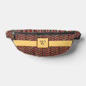 Luipaardprint Chevron Heuptasje (Liggend)