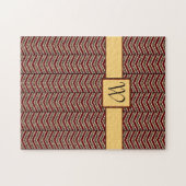 Luipaardprint Chevron Puzzel (Horizontaal)