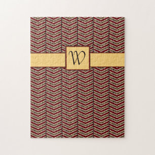 Luipaardprint Chevron Puzzel
