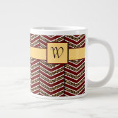 Luipaardprint Chevron Speciale Mok (Rechts)