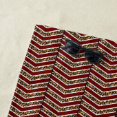 Luipaardprint Chevron-strandhanddoek Strandlaken (In situ)