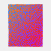 luipaardprint deken met psychedelische gradiënt (Voorkant)