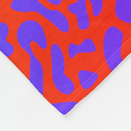 luipaardprint deken met psychedelische gradiënt (Hoek)