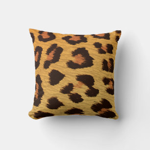 Luipaardprint Dier  Goud & Bruine Jachtluipaard Hu Kussen