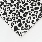 Luipaardprint Dierpatroon Donkergroene Strik Fleece Deken (Hoek)
