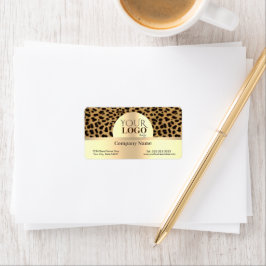 Luipaardprint Etiket
