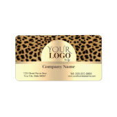 Luipaardprint Etiket (Voorkant)