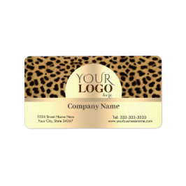 Luipaardprint Etiket