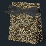 Luipaardprint Feestcadeau Doos Bedankdoosjes<br><div class="desc">De feest favorieten doos is getoond met een mooie glanzende luipaardprint.
Aangepast of koop zoals het is.
Tip: Voeg lekkere snoepjes toe en wat feest lint.
Met gelicenseerde afbeelding</div>