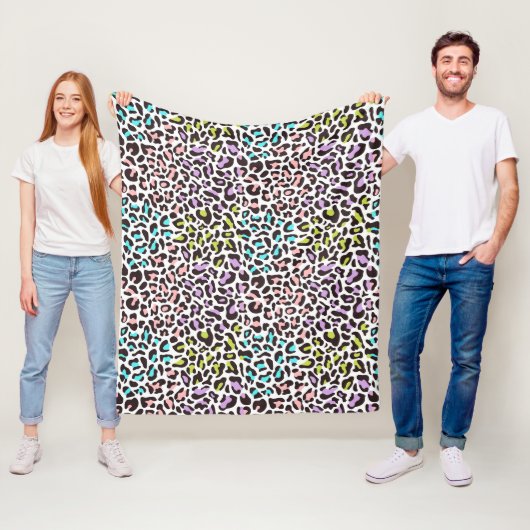 Luipaardprint Fleece Deken (In situ)
