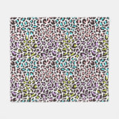 Luipaardprint Fleece Deken (Voorkant (Horizontaal))