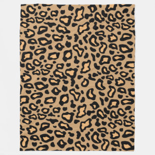 Luipaardprint fleece deken