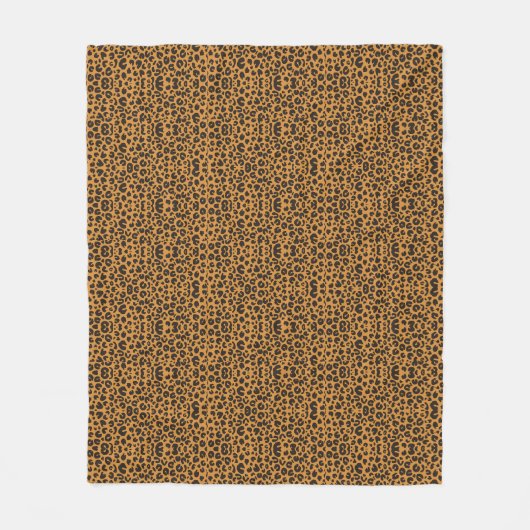 Luipaardprint Fleece Deken (Voorkant)