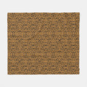 Luipaardprint Fleece Deken (Voorkant (Horizontaal))