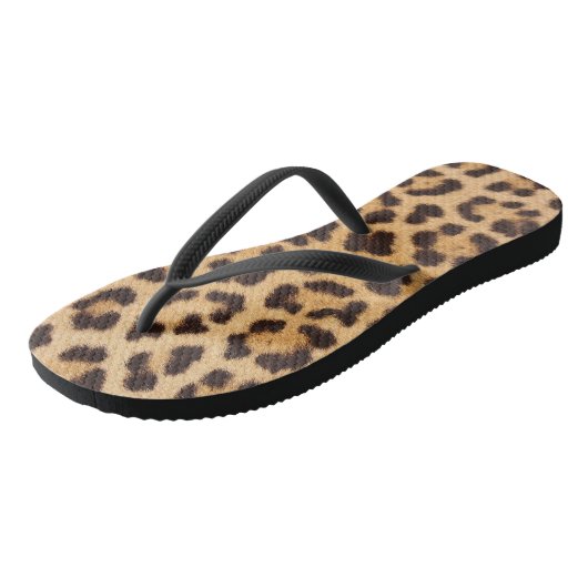 Luipaardprint Flip Flops (Schuin)
