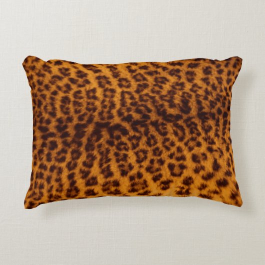 Luipaardprint Foto Accent Kussensloop Decoratie Ku Accent Kussen (Voorkant)