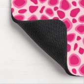 Luipaardprint - Fuchsia en lichtroze Muismat (Hoek)