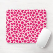 Luipaardprint - Fuchsia en lichtroze Muismat (Met muis)