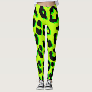 Luipaardprint Geel Leggings