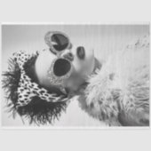 Luipaardprint Glam Retro Decoupage Tissuepapier (Voorkant)